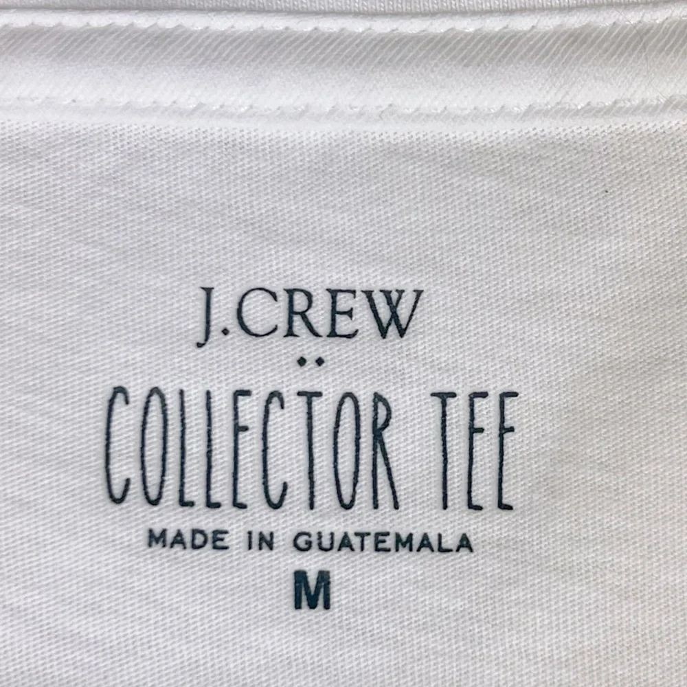 J. Crew | Red Wine Graphic Tee Shirt White | M